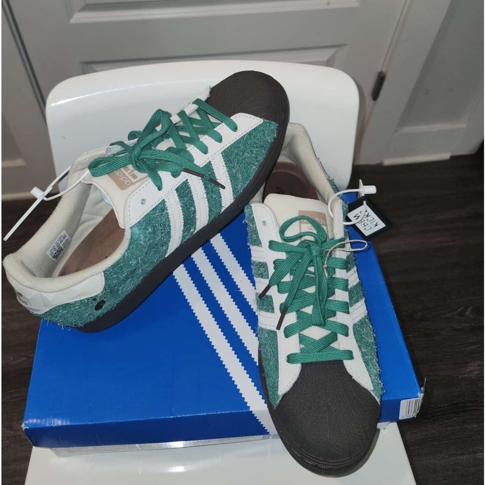 New green adidas metling sadness size 12